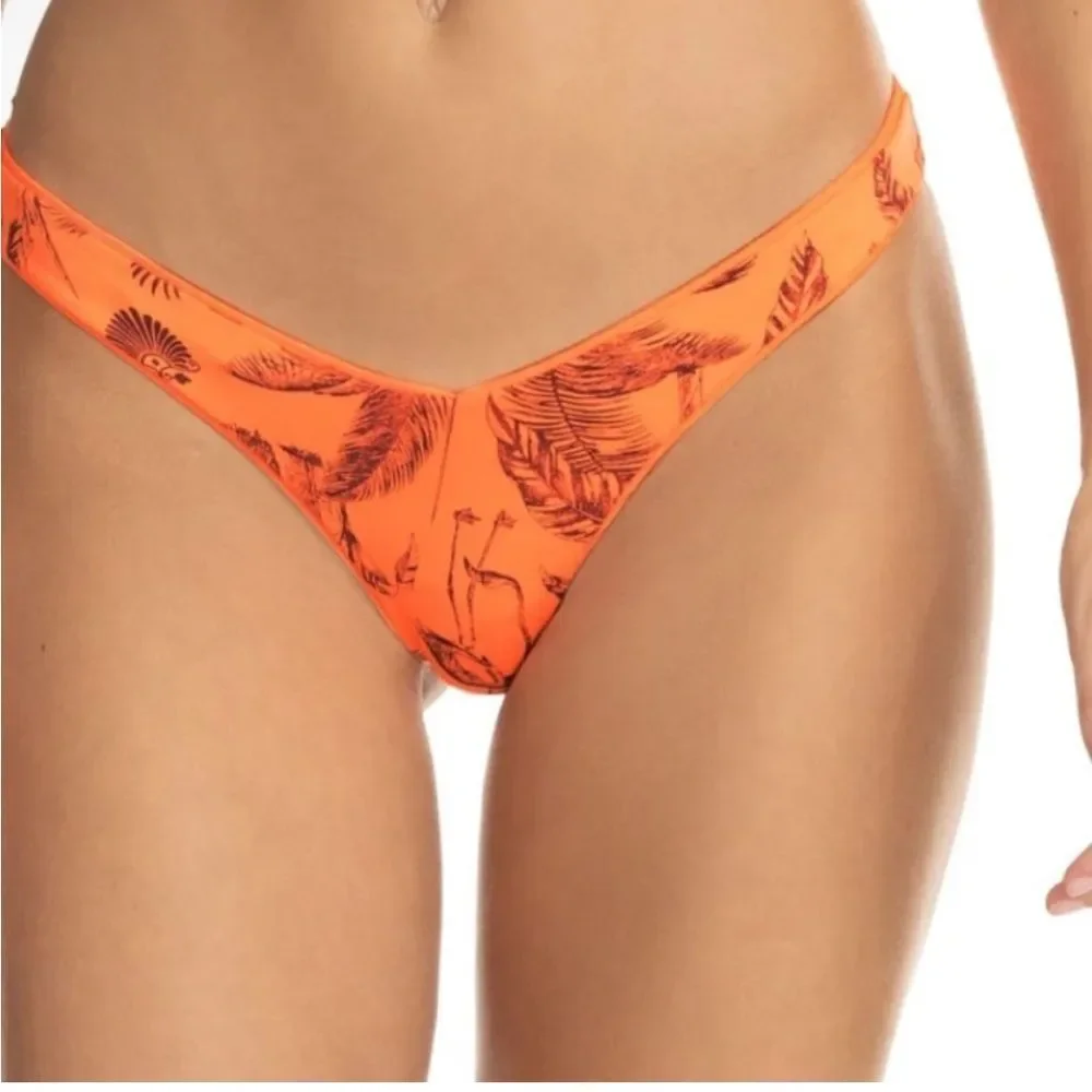 Maaji Swim Orange Reversable Bikini Bottom- xs